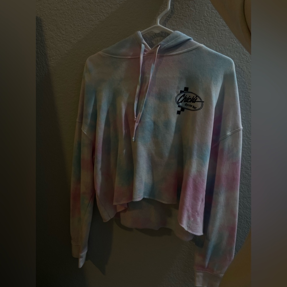 Tie Dye Cropped Hoodie | Woman